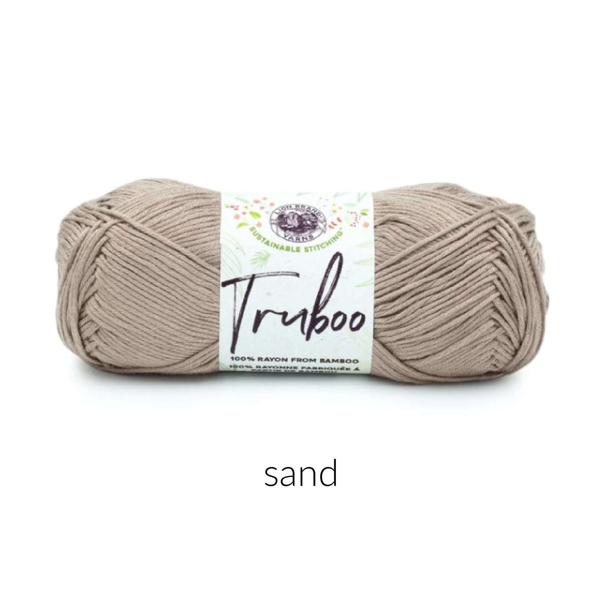 Lion Brand Yarn Truboo Yarn FurlsCrochet Sand 