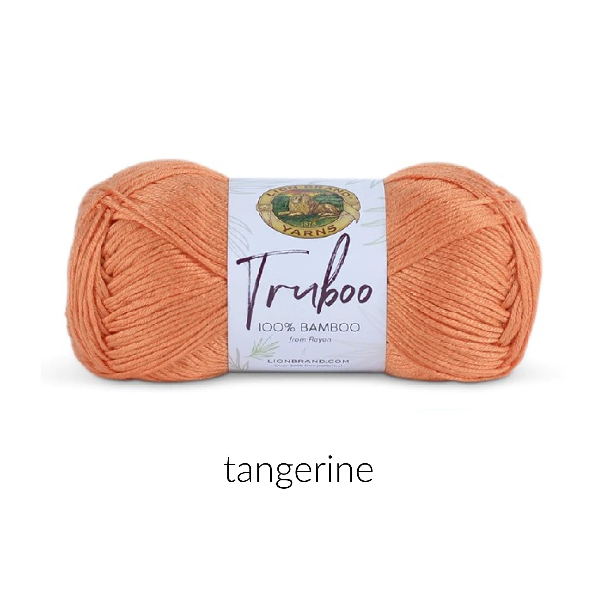 Lion Brand Yarn Truboo Yarn FurlsCrochet Tangerine 